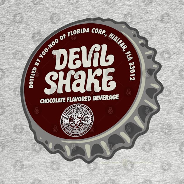 Vintage Devil Shake Chocolate Beverage Bottlecap by StudioPM71